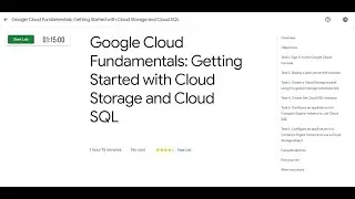 Google Cloud Fundamentals: Getting Started with Cloud Storage and Cloud SQL | 