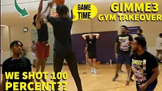 5V5 RUNS AT LSU EXCEPT WE DON'T MISS ONCE?! | GIMME3 MIC'D UP BASKETBALL