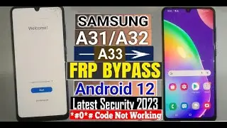 Samsung A31 Frp Bypass | Samsung A315f frp unlock bypass | Without Pc Google Account Bypass |A32,A33