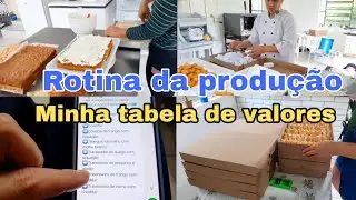 Rotina da produção! Minha tabela de preços atualizada