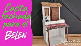 House facade for a Nativity scene / How to make doors and windows #nativityscene #manger #presepio