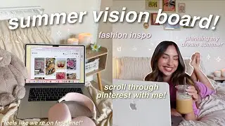 CURATING MY DREAM SUMMER! 👙🌺✨ pinterest tour, fashion inspo, etc!