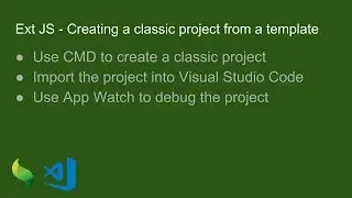 Ext JS - Creating a classic project from a template