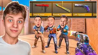Я сыграл 1 ПРОТИВ 3 ЮТУБЕРОВ на НЕЙМЛЕСС КРАФТ...😱 (STANDOFF 2)