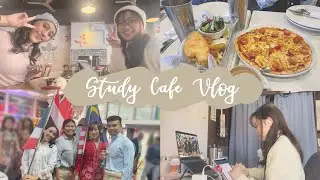foxy diary 📚 study cafe: revising, international night, lots of cafes