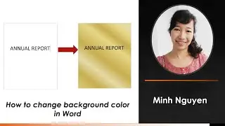 How to change background color in Word @haminh1804 #wordbackground #mswordtutorial