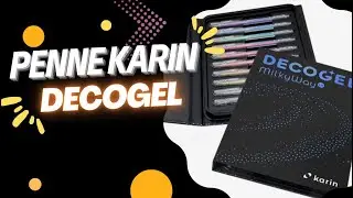PENNE KARIN DECOGEL - cosa sono, test e recensione + TUTORIAL divertente per una card su carta NERA