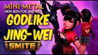 SMITE Godlike JING-WEI (22-1) Best Hunter ADC Build