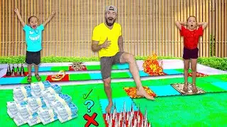 שיחקנו משחק לוח ענק ומסוכן! מנצח זוכה ב-1,000 ש