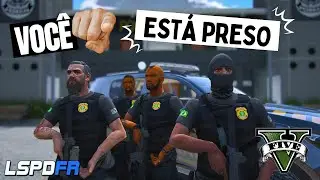 POLÍCIA FEDERAL COM MANDADO DE PRISÃO NO LSPDFR - GTAV VIDA POLICIAL