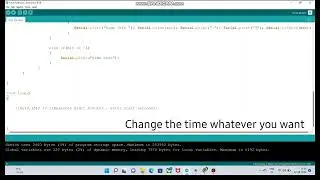 Time countdown function in arduino without delay