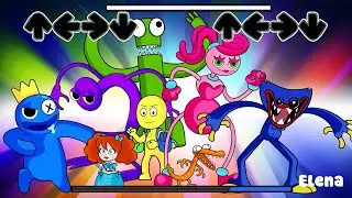 FNF Rainbow Friends: Full Story in Friday Night Funkin' be like #4 | FNF x ORIGIN of Rainbow Friends