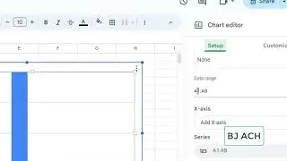 How To Insert Chart in Google Spread Sheets