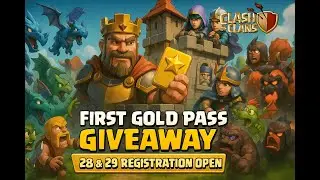 Clash Of Clans (C😈C) Live  || GoldPass Giveaway || Registrations || Base Visit