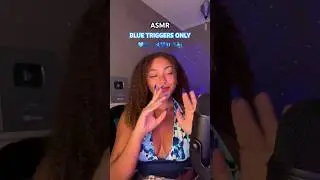 ASMR BLUE TRIGGERS ONLY 🌀💙🩵🐳🪁💤🫐🦋 #asmr #sleep