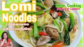 Lomi Noodles(pancit lomi using Japanese udon noodle)