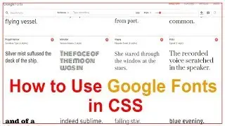 How to use Google Fonts in Website Easy Way in Hindi