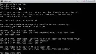 OpenVPN Access Sever install part 1 on ESXI Vmware
