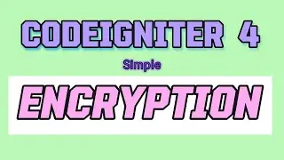 CodeIgniter 4 Encryption 