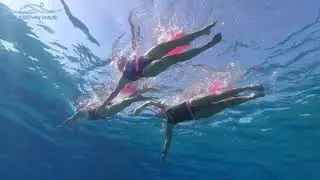 Open water drills - trio drill 6- A classic trio - one in front, two together in the back
