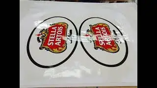 Making a Custom Made Stella Artois mirror.