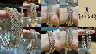 Tanishq Latest Diamond Bangles Collection 💕 || Tanishq Diamond Bangles With Cent Colour And Clarity 