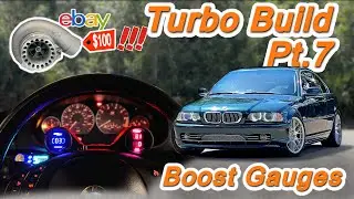 BMW E46 Turbo Build PT. 7 - Boost Gauges and HPX MAF Wiring