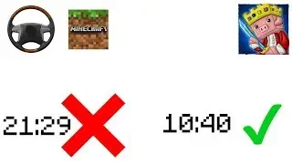 The beating minecraft with a steering wheel video but shorter