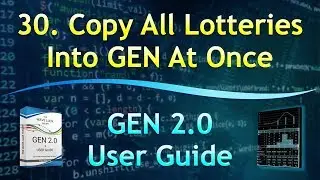 30. Copy All Lotteries Into GEN At Once | GEN 2.0 User Guide