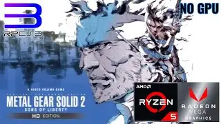METAL GEAR SOLID 2 RPCS3 Benchmark On Ryzen 5 5600G Vega 7 (NO GPU) || Ghost Benchmark.