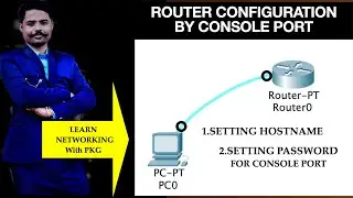 CISCO ROUTER CONFIGURATION USING CONSOLE PORT || HOSTNAME || PASSWORD FOR CONSOLE PORT