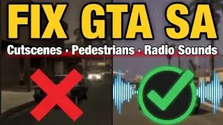 Fix Gta SA cutseen,pedstrain and radio sounds