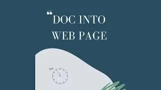 Transform your word doc into an interactive easy-to-share web page!