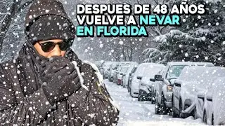 NEVADA HISTORICA en FLORIDA: ¡NUNCA IMAGINAMOS ver esto! Mira como QUEDO TODO!!  😲