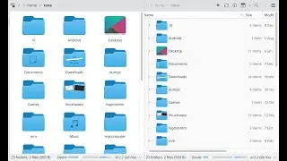 Explore Different View Modes in KDE Dolphin File Manager