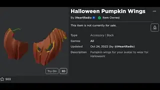 FREE ACCESSORY! HOW TO GET Halloween Pumpkin Wings! (ROBLOX iHeartLand: Music Tycoon Event)