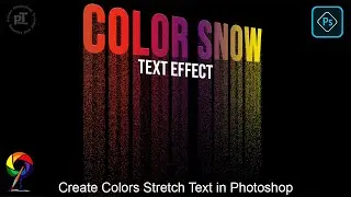 How to Create Colors Stretch Text in Photoshop