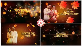 How to make golden Wedding Anniversary video in Kinemaster | Happy marriage day video Editing