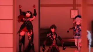 || HI3 x Genshin Impact x Vine MMD || Monopoly Meme [1080p60]