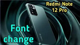 Font Setting In Redmi Note 12 Pro,, Font Size Change In Redmi Note 12 Pro,,