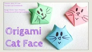 Origami Cat - DIY How to Fold 3D Origami Cat Face - Traditional Origami Star
