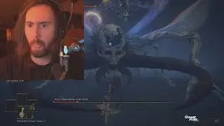 Asmongold fights Astel, Naturalborn of the Void in Elden Ring