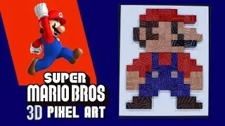 HOW TO MAKE PIXEL ART **SUPER MARIO 8 BIT ART**