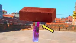 क्या होगा जब लाइटर पर 38 किलो वेट रखदे| lighter vs eet