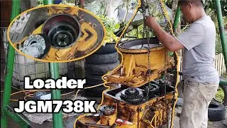 JINGONG LOADER JGM738K | HOW TO OVERHAUL TORQUE CONVERTER - PART 2
