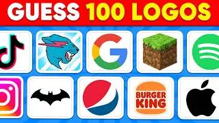 Guess the Logo in 3 Seconds | 100 Famous Logos | Logo Quiz
