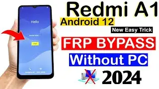 redmi A1 frp bypass | New A1 Frp bypass Simple Method Without Pc | Google Frp Bypass