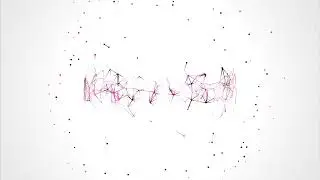 30 minutes of abstract looping background, screensaver. Spherical of a plexus of lines and particles