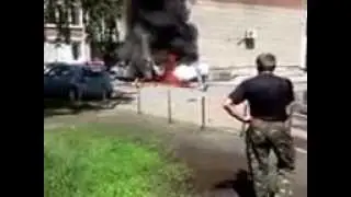 Взорваный авто Междуреченск 18.07.2014