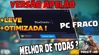 A VERSÃO MELHOR QUE A 3N DO BLACKN444,  BLUESTACKS 4 !! + EXPLICAÇÃO - FREE FIRE, TESTANDO VERSÃO #1